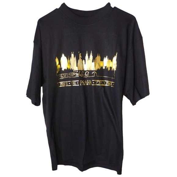 TShirt Mens Large Unbranded Prague - Picture 1 of 10